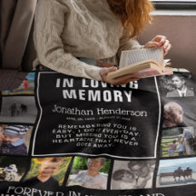 Moderne 'In Loving Memory' Fotocollage & citaat