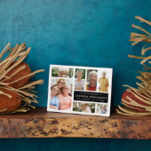 Moderne 'In Loving Memory' Fotocollage Fotoplaat (Zijkant)