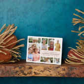 Moderne 'In Loving Memory' Fotocollage Fotoplaat (Zijkant)