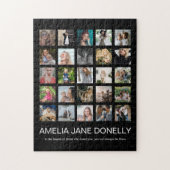 Moderne 'In Loving Memory' Fotocollage Legpuzzel (Verticaal)