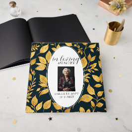 Moderne 'In Loving Memory' Schuimboard met Foto Gastenboek