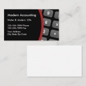 Moderne indeling van accountant visitekaartje (Voorkant / Achterkant)