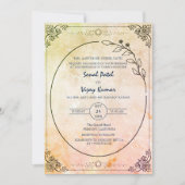 Moderne Indiase Hindoe Bruiloft Mooi Kaart (Voorkant)