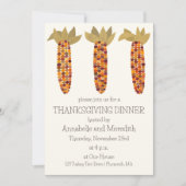 Moderne Indiase maïs of maïs Thanksgiving Kaart (Voorkant)