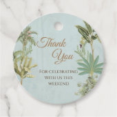 Moderne Indiase Pichwai bruiloft dank u label (Voorkant)