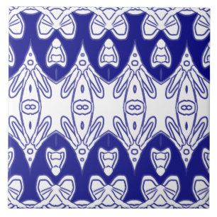 Moderne Indiase traditionele witte & blauwe klassi Tegeltje