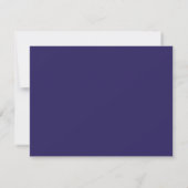 Moderne Indigo Blue Border Name & Address Note Car Notitiekaartje (Achterkant)