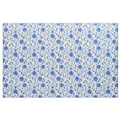 Moderne Indigo Blue Cone Flowers op White Stof (Yard (91,4 cm))