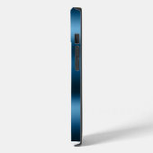 Moderne indigoblauwe agaatdiamanten Case-Mate iPhone case (Achterkant / Links)