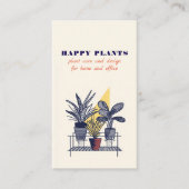 Moderne Indoor House Plant Care Visitekaartje (Voorkant)