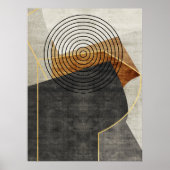 Moderne industriële geometrische kunst 2 poster (Voorkant)