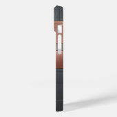 Moderne Industriële Metalen Blokpatroon Koper en Case-Mate iPhone Case (Achterkant / Links)