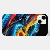 Moderne Industriële Metalen Blokpatroon Koper en Case-Mate iPhone Case (Achterkant (horizontaal))