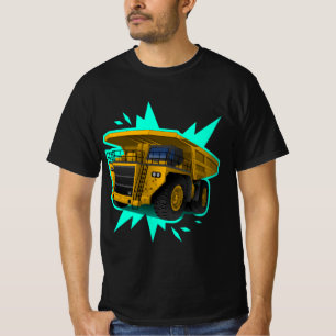 Moderne Industriële Mijnbouw Dump Truck Streetwear T-shirt