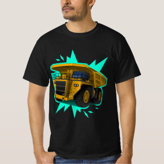 Moderne Industriële Mijnbouw Dump Truck Streetwear T-shirt