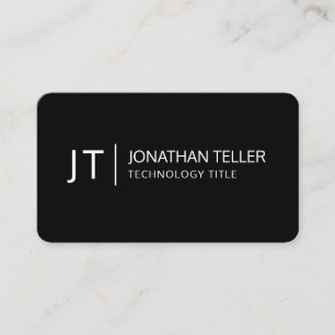 Moderne Informatie Technologie Professioneel Zwart Visitekaartje