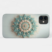 Moderne Ingewikkelde Gelaagde Bloem - Elegante Tea Case-Mate iPhone Case (Achterkant (horizontaal))