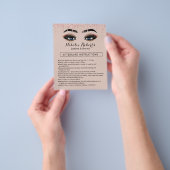 Moderne ingreep Eyelash Makeup Artist na de verzor Flyer (Hand)