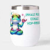 Moderne Inhalatie Uitademing Groene Kikker | (Achterkant)