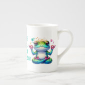 Moderne Inhalatie Uitademing Groene Kikker | Porselein Kop (Rechts)