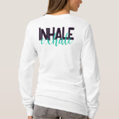 Moderne Inhalatie Uitademing Groene Kikker | T-shirt (Achterkant)