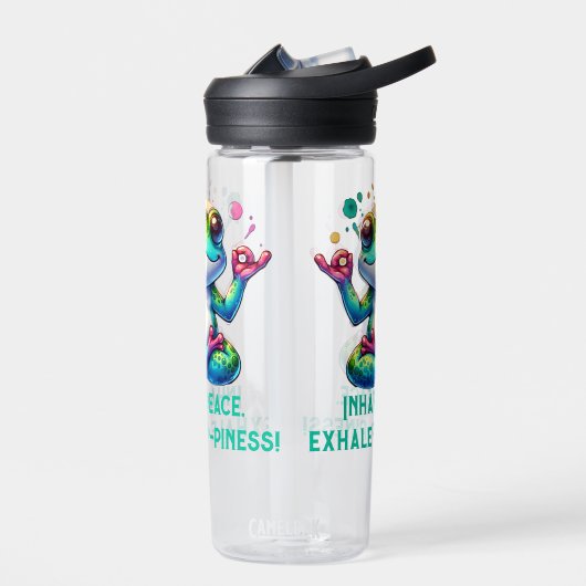 Moderne Inhalatie Uitademing Groene Kikker | Waterfles (Links)