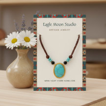 Moderne Inheemse Tribale Sieraden Displaykaart