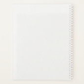 Moderne Initiaal fotocollage Planner (Achterkant)