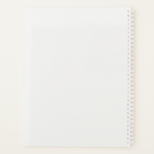 Moderne Initiaal fotocollage Planner (Achterkant)