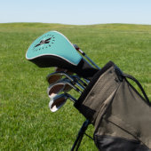 Moderne Initiaal met Monogram Golfheadcover (Insitu)