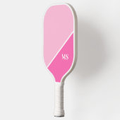 Moderne Initiaal Monogram Pickleball Paddle (Links)