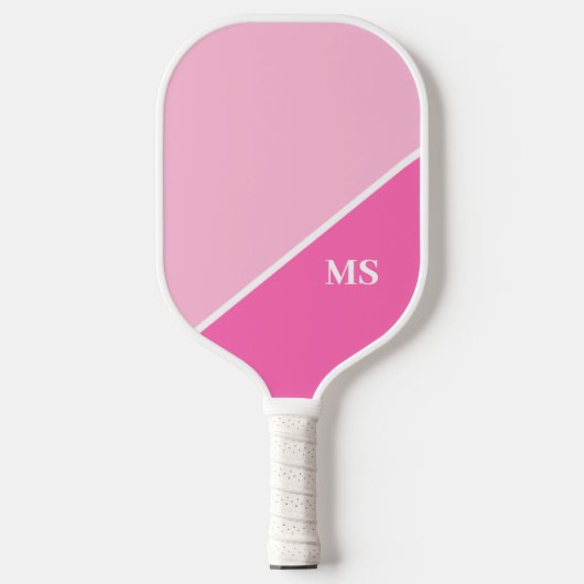 Moderne Initiaal Monogram Pickleball Paddle (Voorkant)