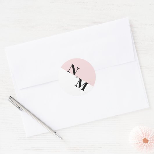 Moderne Initiaal Stickers (Envelop)