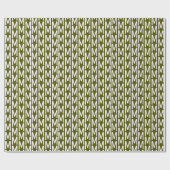 Moderne initiaal voor het groengebruik van olijven cadeaupapier (Vlak)