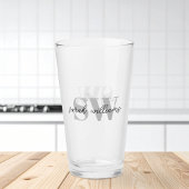 Moderne Initiaal voor persoonlijke monogram Glas