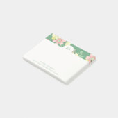 Moderne Initialen Boho Floral Kleurrijk Post-it® Notes (Schuin)