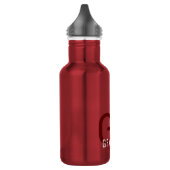 Moderne Initialen en bedrukte naam Small Red Waterfles (Links)