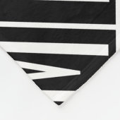 Moderne Initialen met Naam Monogram Patroon Fleece Deken (Hoek)