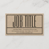 Moderne Initialen & Naam Logo Visitekaartje (Achterkant)