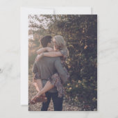 Moderne Initialen Paarse foto Save The Date (Achterkant)