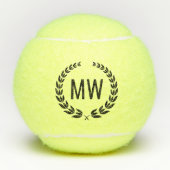 Moderne Initialen Tennisballen (Voorkant)