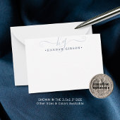 Moderne Initialen van het Blauwe Manuscript van de Notitiekaartje