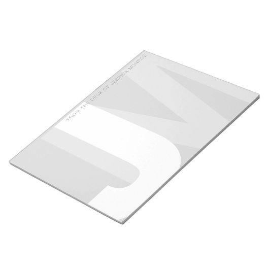 Moderne Initialen van het bureau van de Blocnote (Schuin)