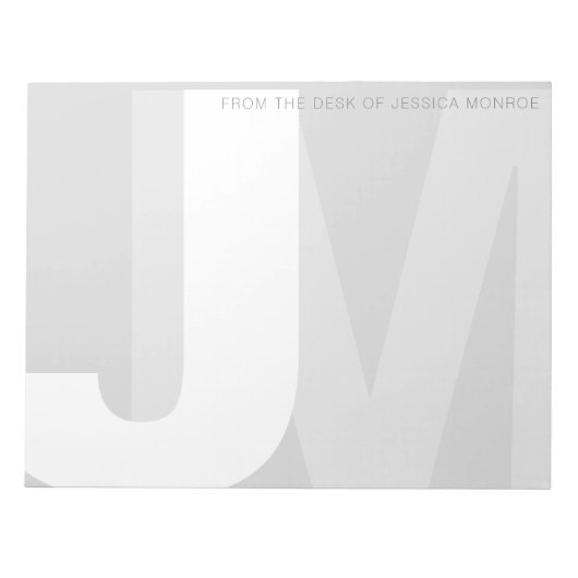 Moderne Initialen van het bureau van de Blocnote (Voorkant)