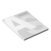 Moderne Initialen van het bureau van de Blocnote (Schuin)