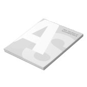 Moderne Initialen van het bureau van de Blocnote (Linkerzijde)