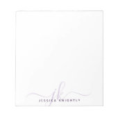 Moderne Initialen van het Manuscript Monogram Mini Notitieblok (Voorkant)