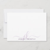 Moderne Initialen van het Manuscript Monogram Mini Notitiekaartje (Voorkant)