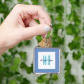 Moderne Initialen voor monogram Sleutelhanger (Hand)