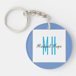 Moderne Initialen voor monogram Sleutelhanger